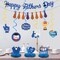 Father's Day Party Decorations Supplies - NO DIY- Father's Day Decorations Set Include 6pcs Hanging Swirls & 2pcs Happy Father's Day Garland Banners & 3pcs Honeycomb Centerpiece for Father's Day Party